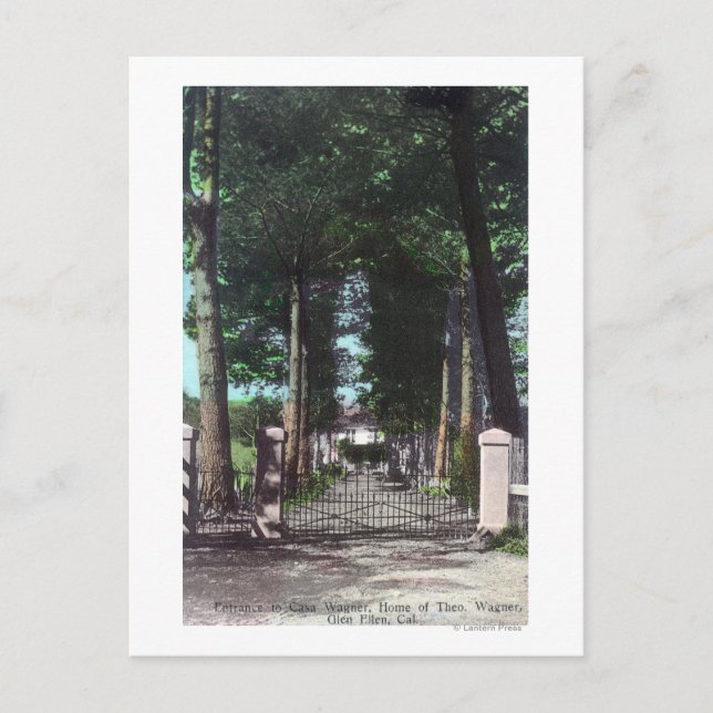 Entrance to Casa Theodore Wagner View Postcard (Front)