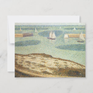 Entrance to Harbour by Georges Seurat, Vintage Art