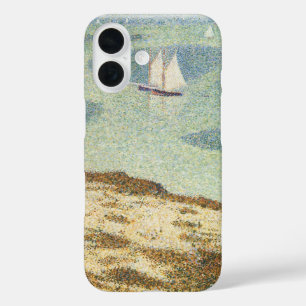 Entrance to Harbour by Georges Seurat, Vintage Art iPhone 16 Case