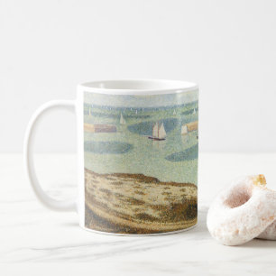 Entrance to Harbour by Georges Seurat, Vintage Art Coffee Mug
