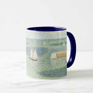 Entrance to Harbour by Georges Seurat, Vintage Art Mug