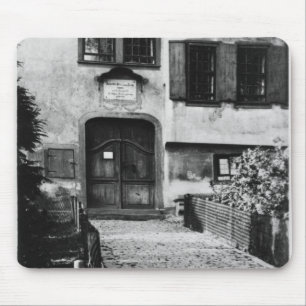 Entrance to Johann Sebastian Bach's  house Mouse Mat