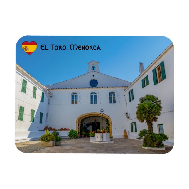 Entrance to Monte Toro Monastery - Menorca, Spain Magnet (Horizontal)
