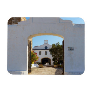 Entrance to Monte Toro Monastery - Menorca, Spain Magnet