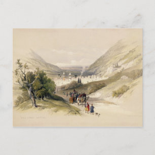 Entrance to Nablous, April 17th 1839, plate 41 fro Postcard