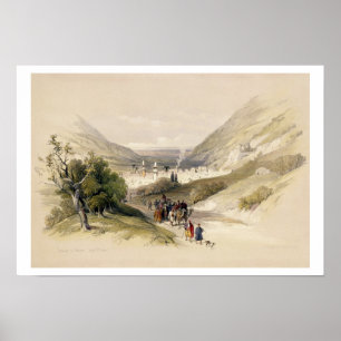 Entrance to Nablous, April 17th 1839, plate 41 fro Poster