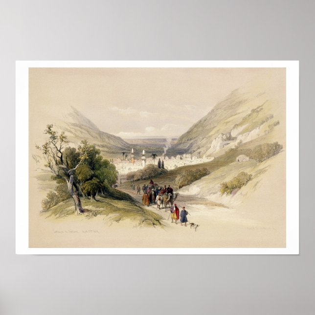 Entrance to Nablous, April 17th 1839, plate 41 fro Poster (Front)