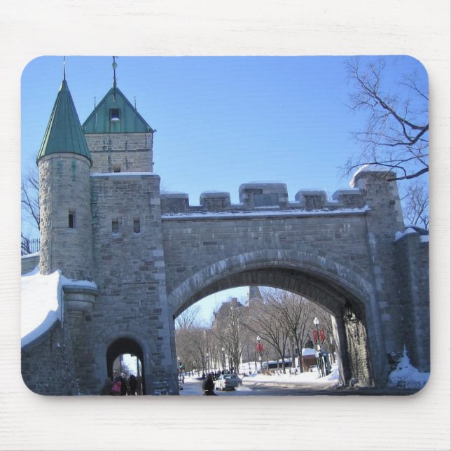 Entrance to Old Quebec City, Quebec, Canada Mouse Mat (Front)