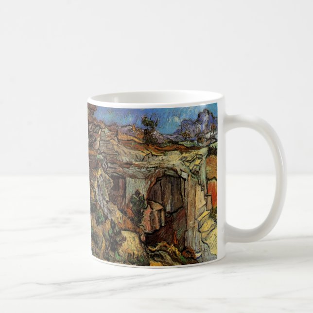 Entrance to Quarry, Saint-Remy by Vincent van Gogh Coffee Mug (Right)