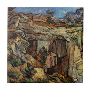Entrance to Quarry, Saint-Remy by Vincent van Gogh Tile