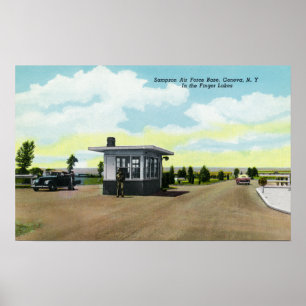 Entrance to Sampson Air Force Base View Poster