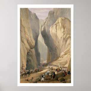 Entrance to the Bolan Pass from Dadur, from 'Sketc Poster