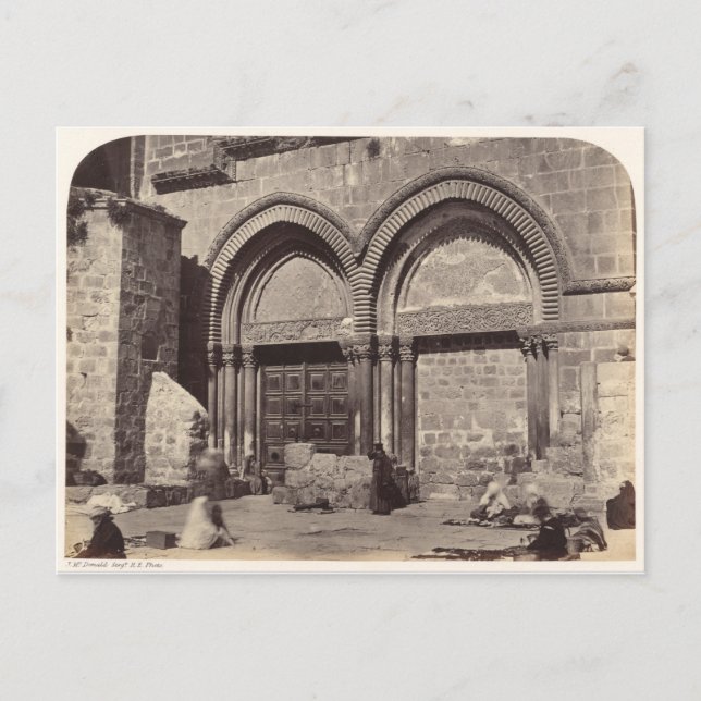 Entrance to the Church of the Holy Sepulchre Postcard (Front)