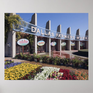 Entrance to the Dallas Farmers Market Poster
