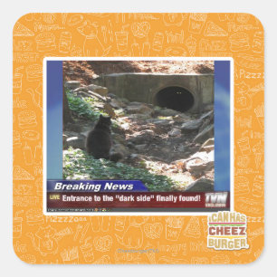 Entrance to the Dark Side Square Sticker