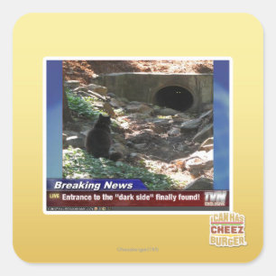 Entrance to the Dark Side Square Sticker