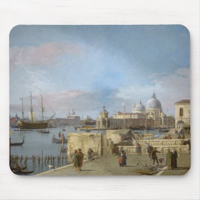Entrance to the Grand Canal from the Molo, Venice Mouse Mat (Front)