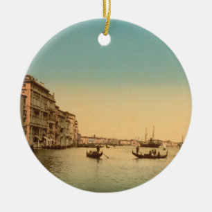 Entrance to the Grand Canal I, Venice, Italy Ceramic Tree Decoration