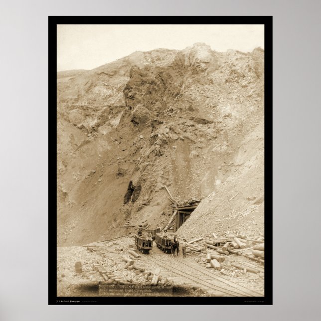 Entrance to the Great Homestake Mine SD 1888 Poster (Front)