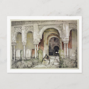 Entrance to the Hall of the Two Sisters (Sala de l Postcard