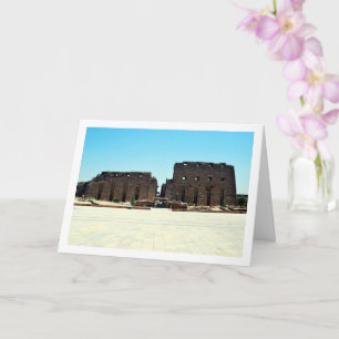 Entrance To The Karnak Temple, Luxor, Egypt Card