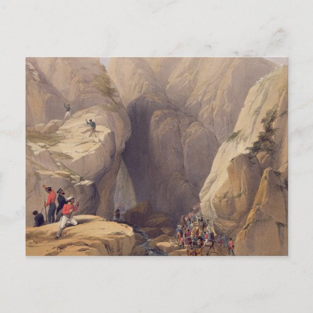 Entrance to the Kojak Pass from Parush, from 'Sket Postcard (Front)