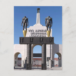 Entrance to the Los Angeles Memorial Coliseum, CA Postcard