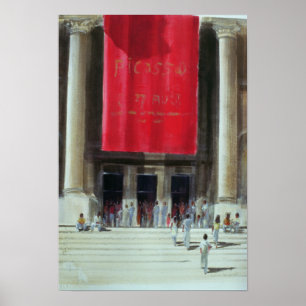 Entrance to the Metropolitan Museum New York Poster