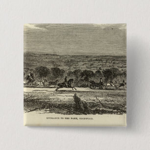 Entrance to the Park, Goodwood 15 Cm Square Badge