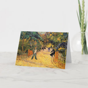 Entrance to the Public Park by Vincent van Gogh Card