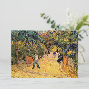 Entrance to the Public Park by Vincent van Gogh Invitation