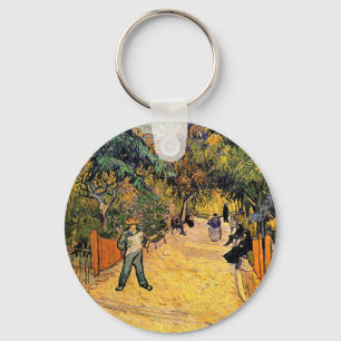 Entrance to the Public Park by Vincent van Gogh Key Ring