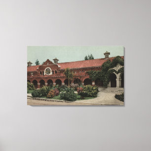 Entrance to the Smiley Public Library Canvas Print