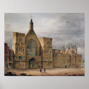Entrance to Westminster Hall, 1807 Poster