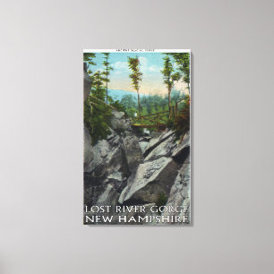 Entrance View of a Ancient Glacial Gorge Canvas Print