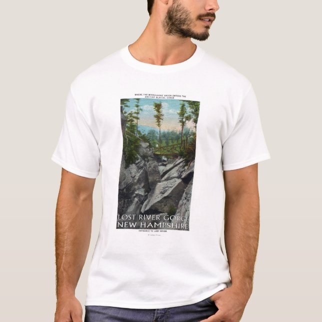 Entrance View of a Ancient Glacial Gorge T-Shirt (Front)