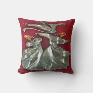Entranced Sufis In Prayer Acrylic Art Cushion
