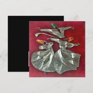 Entranced Sufis In Prayer Acrylic Art Invitation