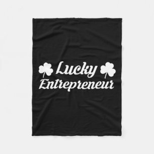 Entrepreneur 2025 St Patricks Day Ceo Business Own Fleece Blanket