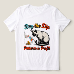 Entrepreneur Boss Babe: Buy the Dip Cat Investor Tri-Blend Shirt