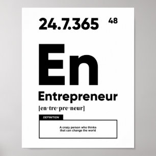 Entrepreneur Definition   Motivational  Poster