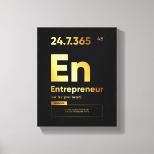 Entrepreneur Definition   Motivational Wall Art 
