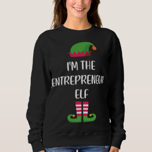 Entrepreneur Elf Family Matching Christmas Pajama  Sweatshirt