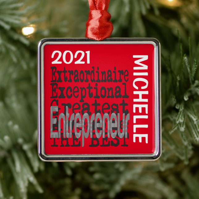 Entrepreneur Extraordinaire CUSTOM Metal Tree Decoration (Tree)
