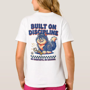 Entrepreneur Girl Boss - Retro Cat Discipline Gift T-Shirt