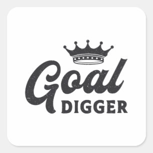 Entrepreneur Goal Digger Boss Business CEO Manager Square Sticker