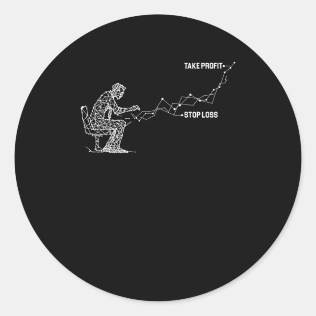 Entrepreneur Investor Forex Stock Market Trader Cr Classic Round Sticker (Front)