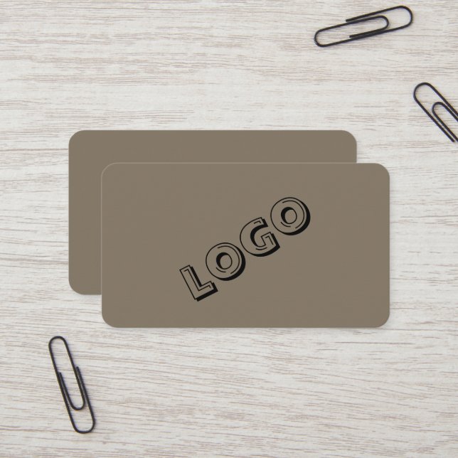 Entrepreneur Logo Business Cards– Elegant Style Business Card (Front/Back In Situ)