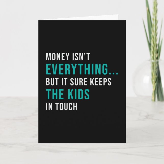 Entrepreneur Money Isn't Everything CEO Manager Card (Front)