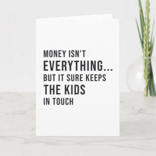 Entrepreneur Money Isn't Everything Kids Manager Card